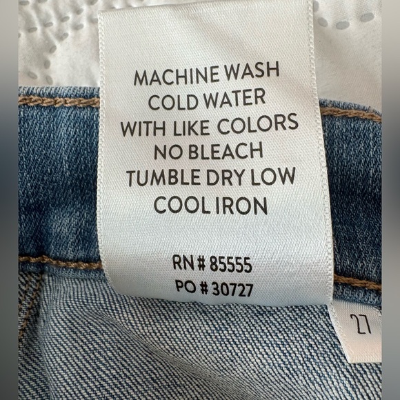 Cosmic Blue Love High Rise Denim Shorts Light Wash Festival Summer size 27 - Picture 5 of 8